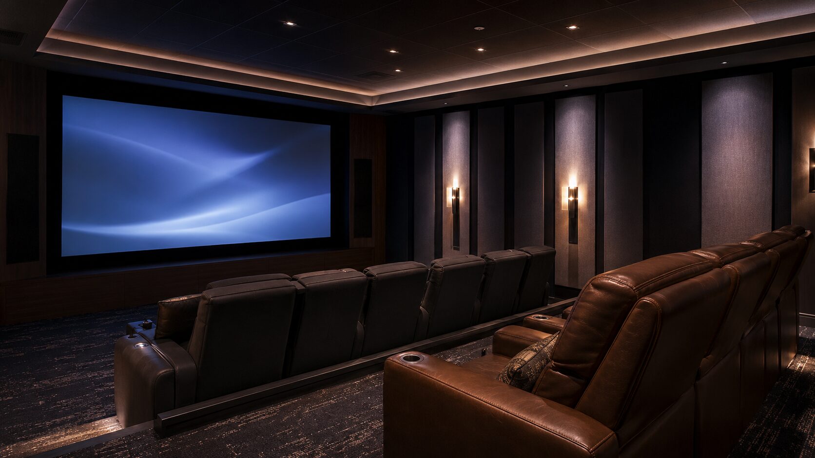Control4-controlled home theater designed and supported by Kelltech Systems