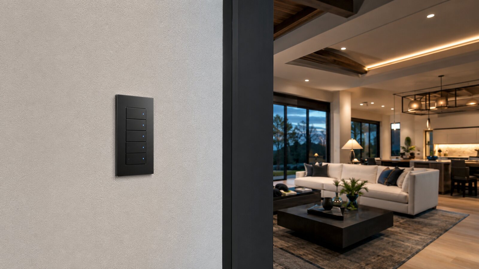 Smart Lighting Scenes and Keypads Without Wall Clutter
